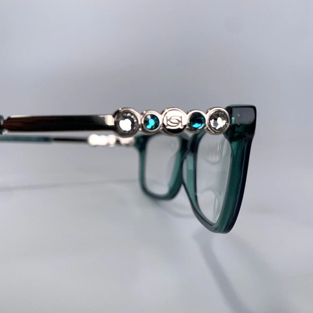Bebe‎ BB5228 Teal Eyeglass Frames Women's Prescription Glasses w/ Original Case